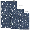 Moon Star Print Pattern Floor Mat-grizzshop