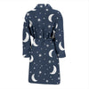 Moon Star Print Pattern Men Long Robe-grizzshop