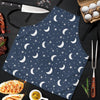 Moon Star Print Pattern Men's Apron-grizzshop