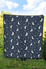 Moon Star Print Pattern Quilt-grizzshop