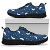 Moon Star Print Pattern Sneaker Shoes For Men Women-grizzshop