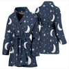 Moon Star Print Pattern Women Long Robe-grizzshop