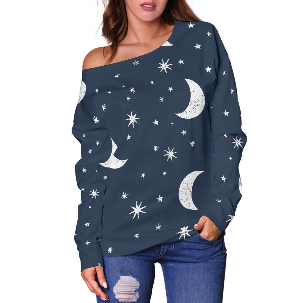 Moon and 2024 star print sweatshirt