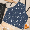 Moon Star Print Pattern Women's Apron-grizzshop