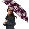 Moon Sun Celestial Pattern Print Automatic Foldable Umbrella-grizzshop