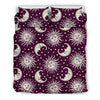 Moon Sun Celestial Pattern Print Duvet Cover Bedding Set-grizzshop
