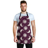 Moon Sun Celestial Pattern Print Men's Apron-grizzshop