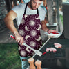 Moon Sun Celestial Pattern Print Men's Apron-grizzshop