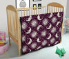 Moon Sun Celestial Pattern Print Quilt-grizzshop