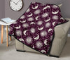 Moon Sun Celestial Pattern Print Quilt-grizzshop