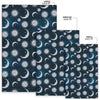 Moon Sun Pattern Print Floor Mat-grizzshop