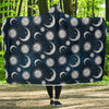 Moon Sun Pattern Print Hooded Blanket-grizzshop