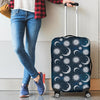 Moon Sun Pattern Print Luggage Cover Protector-grizzshop