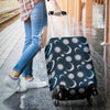 Moon Sun Pattern Print Luggage Cover Protector-grizzshop