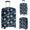 Moon Sun Pattern Print Luggage Cover Protector-grizzshop