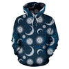 Moon Sun Pattern Print Men Women Pullover Hoodie-grizzshop