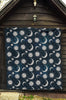 Moon Sun Pattern Print Quilt-grizzshop