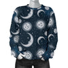 Moon Sun Pattern Print Women's Sweatshirt-grizzshop