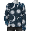 Moon Sun Pattern Print Women's Sweatshirt-grizzshop