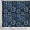 Moon Sun Print Pattern Bathroom Shower Curtain-grizzshop