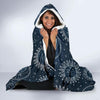 Moon Sun Print Pattern Hooded Blanket-grizzshop