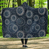 Moon Sun Print Pattern Hooded Blanket-grizzshop