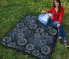 Moon Sun Print Pattern Quilt-grizzshop