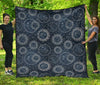 Moon Sun Print Pattern Quilt-grizzshop