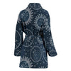 Moon Sun Print Pattern Women Long Robe-grizzshop