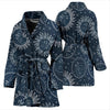 Moon Sun Print Pattern Women Long Robe-grizzshop