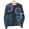 Moon Sun Print Pattern Women's Sweatshirt-grizzshop