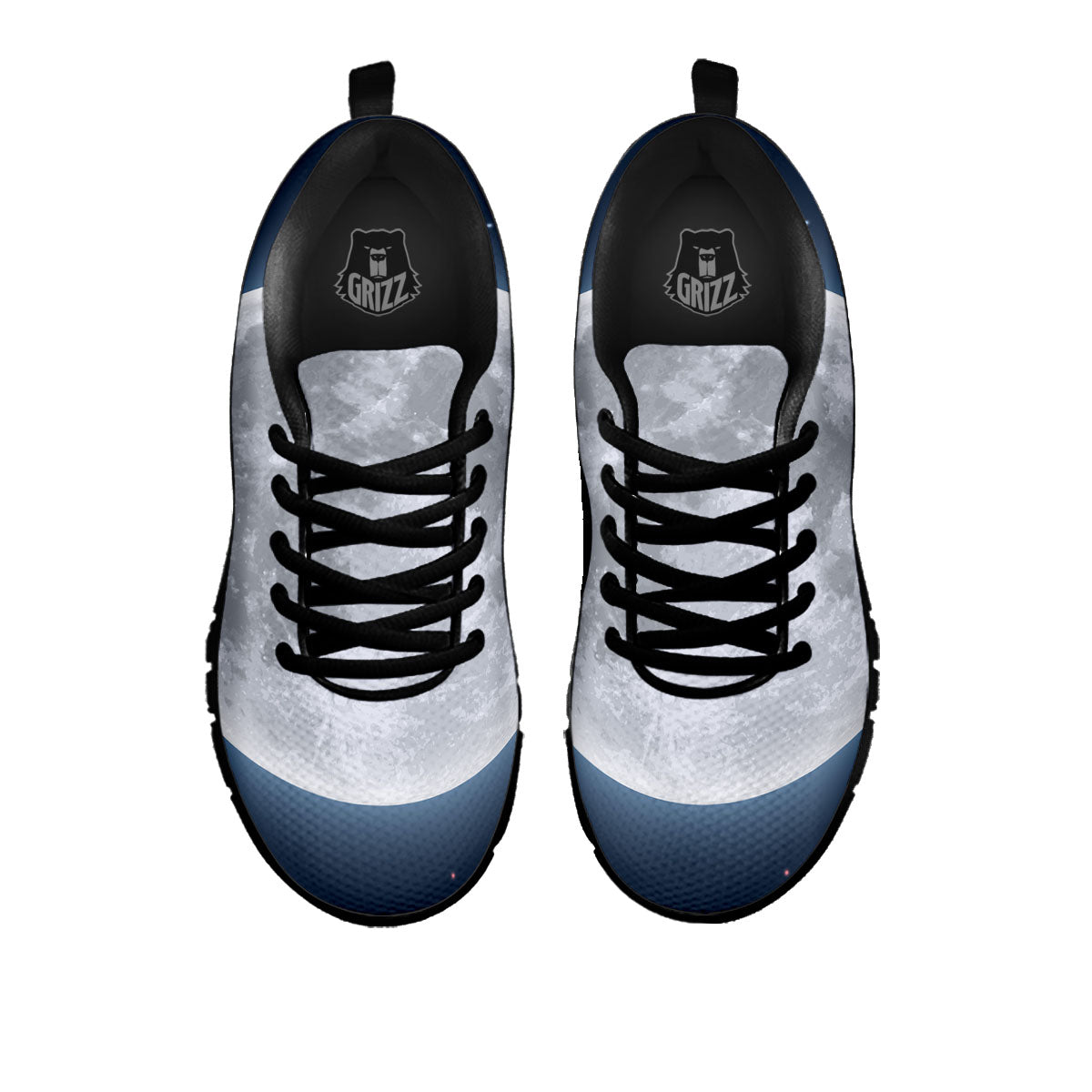 Moonlight And Night Sky Print Black Sneaker-grizzshop