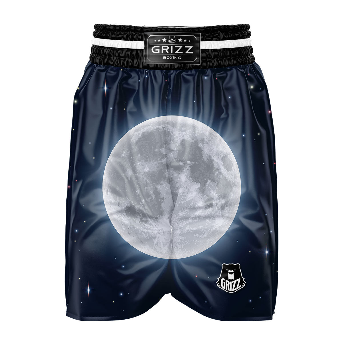 Moonlight And Night Sky Print Boxing Shorts-grizzshop