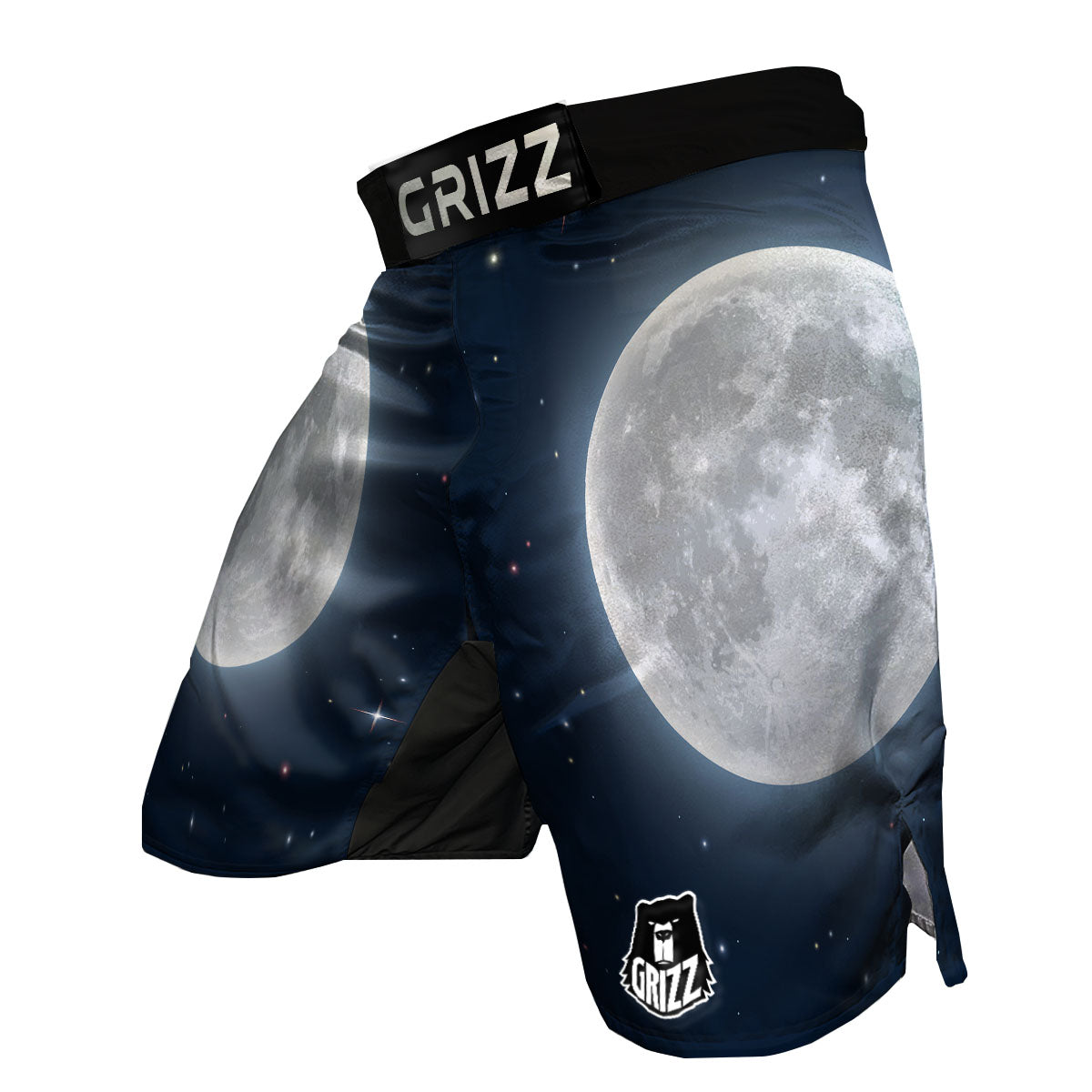 Moonlight And Night Sky Print MMA Shorts-grizzshop