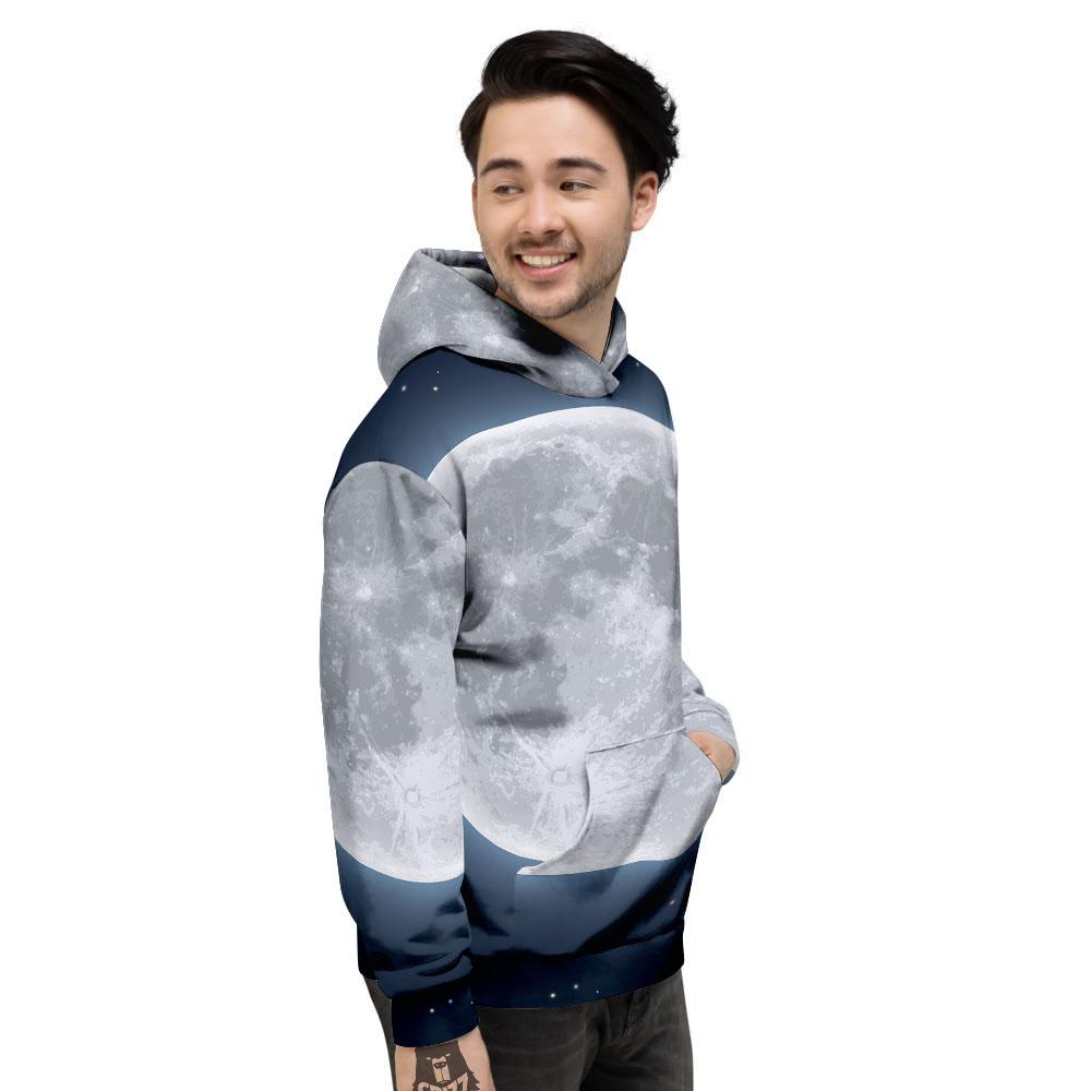 Moonlight And Night Sky Print Men's Hoodie-grizzshop