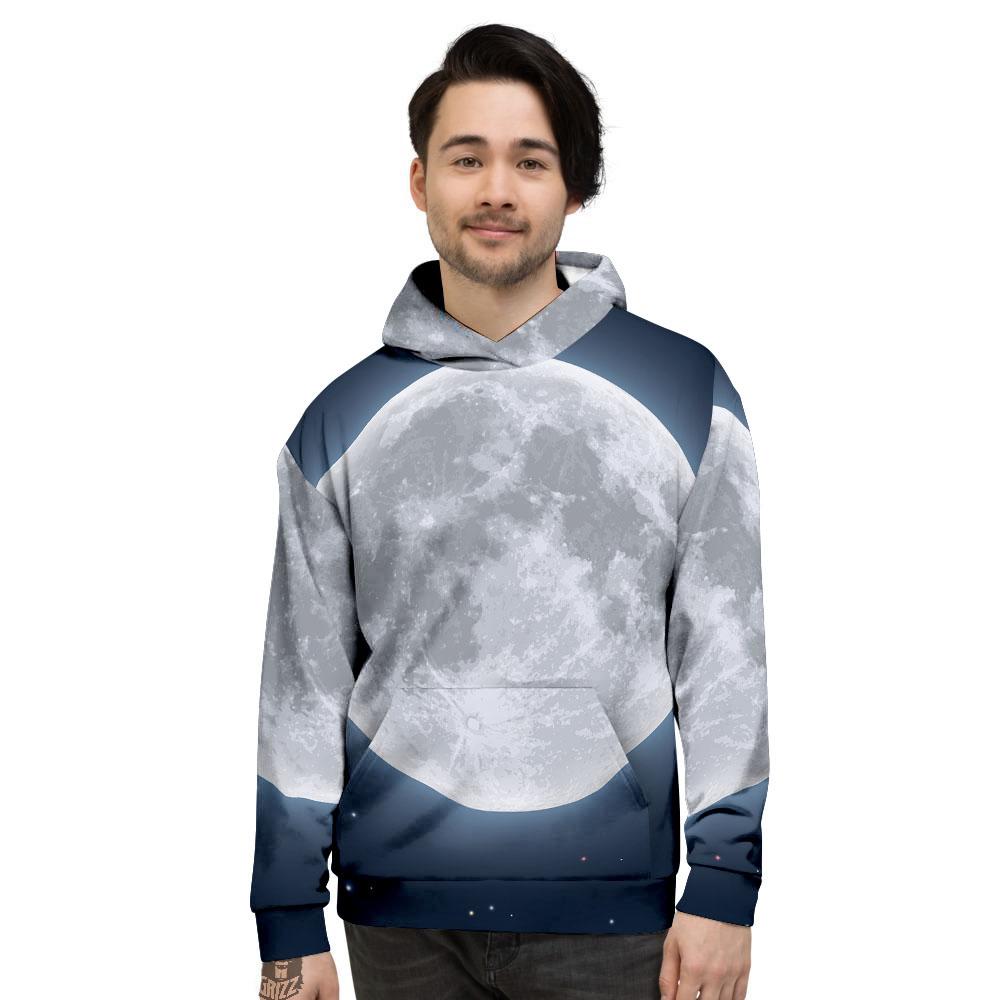 Moonlight And Night Sky Print Men's Hoodie-grizzshop