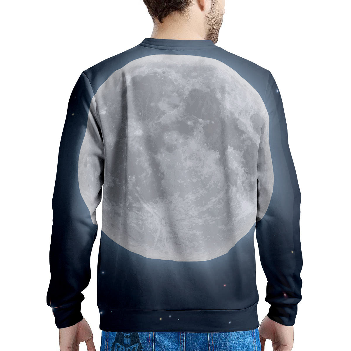 Moonlight And Night Sky Print Men's Sweatshirt-grizzshop