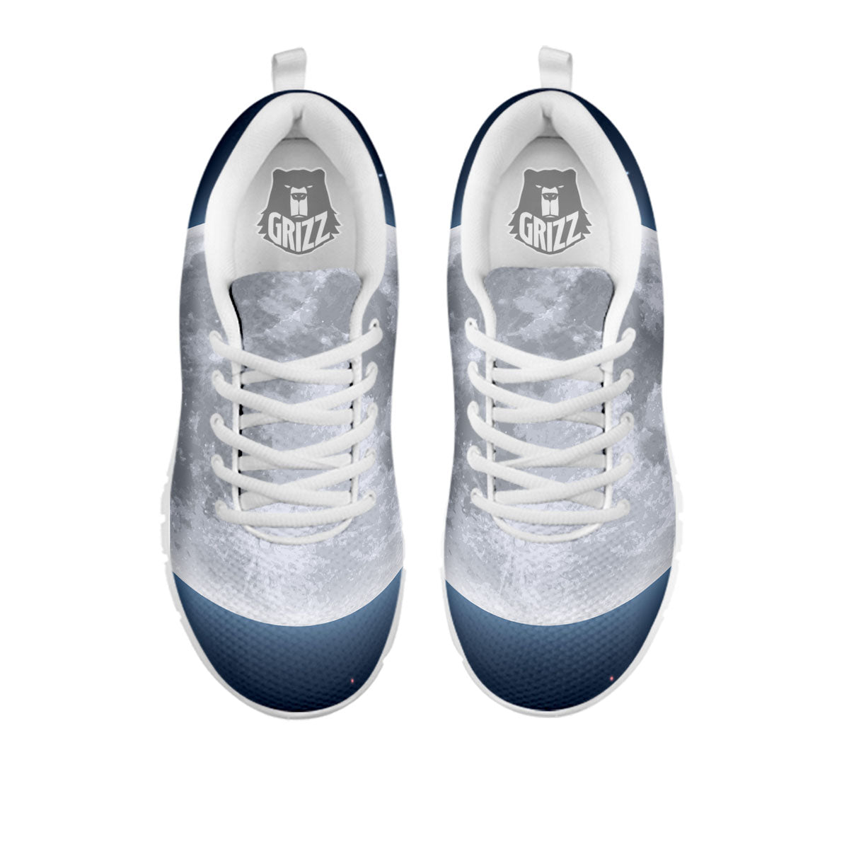 Moonlight And Night Sky Print White Sneaker-grizzshop
