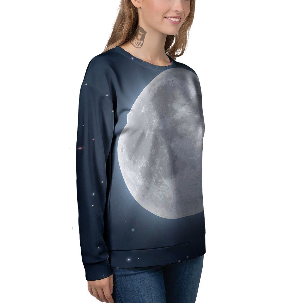 Moonlight And Night Sky Print Women's Sweatshirt-grizzshop