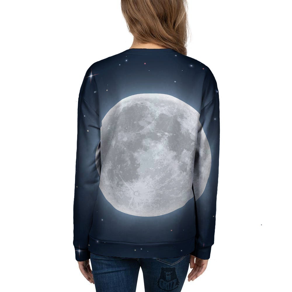 Moonlight And Night Sky Print Women's Sweatshirt-grizzshop
