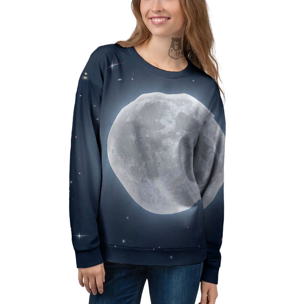 Moonlight And Night Sky Print Women's Sweatshirt-grizzshop