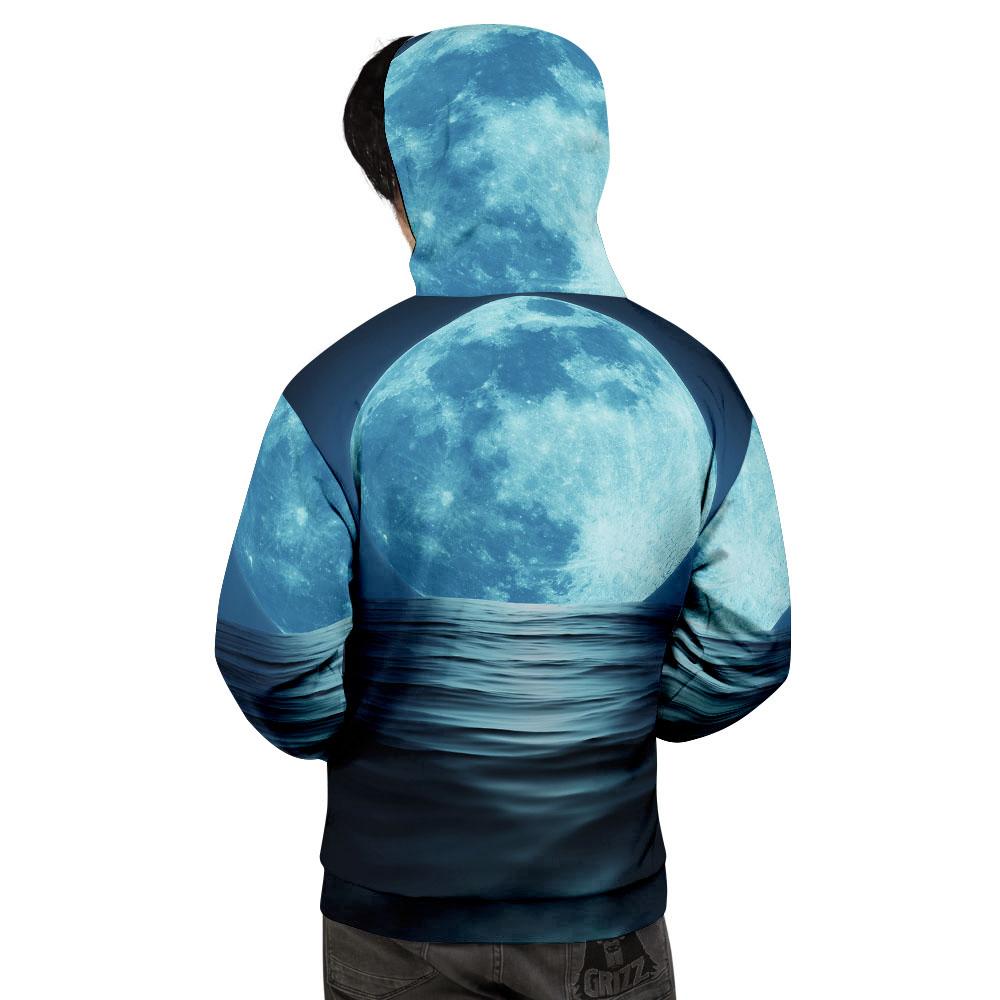 Moonlight And The Sea Print Men's Hoodie-grizzshop