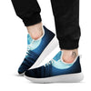 Moonlight And The Sea Print White Athletic Shoes-grizzshop