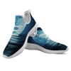 Moonlight And The Sea Print White Athletic Shoes-grizzshop