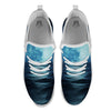 Moonlight And The Sea Print White Athletic Shoes-grizzshop