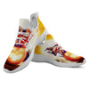 Moonlight Halloween Print White Athletic Shoes-grizzshop