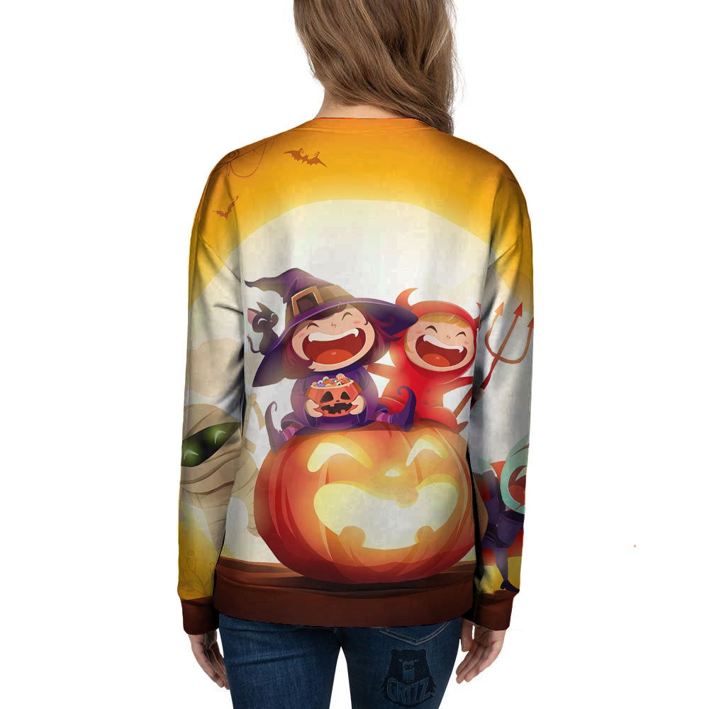 Moonlight Halloween Print Women's Sweatshirt-grizzshop