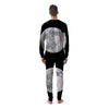 Moonlight White And Black Print Men's Pajamas-grizzshop