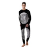 Moonlight White And Black Print Men's Pajamas-grizzshop