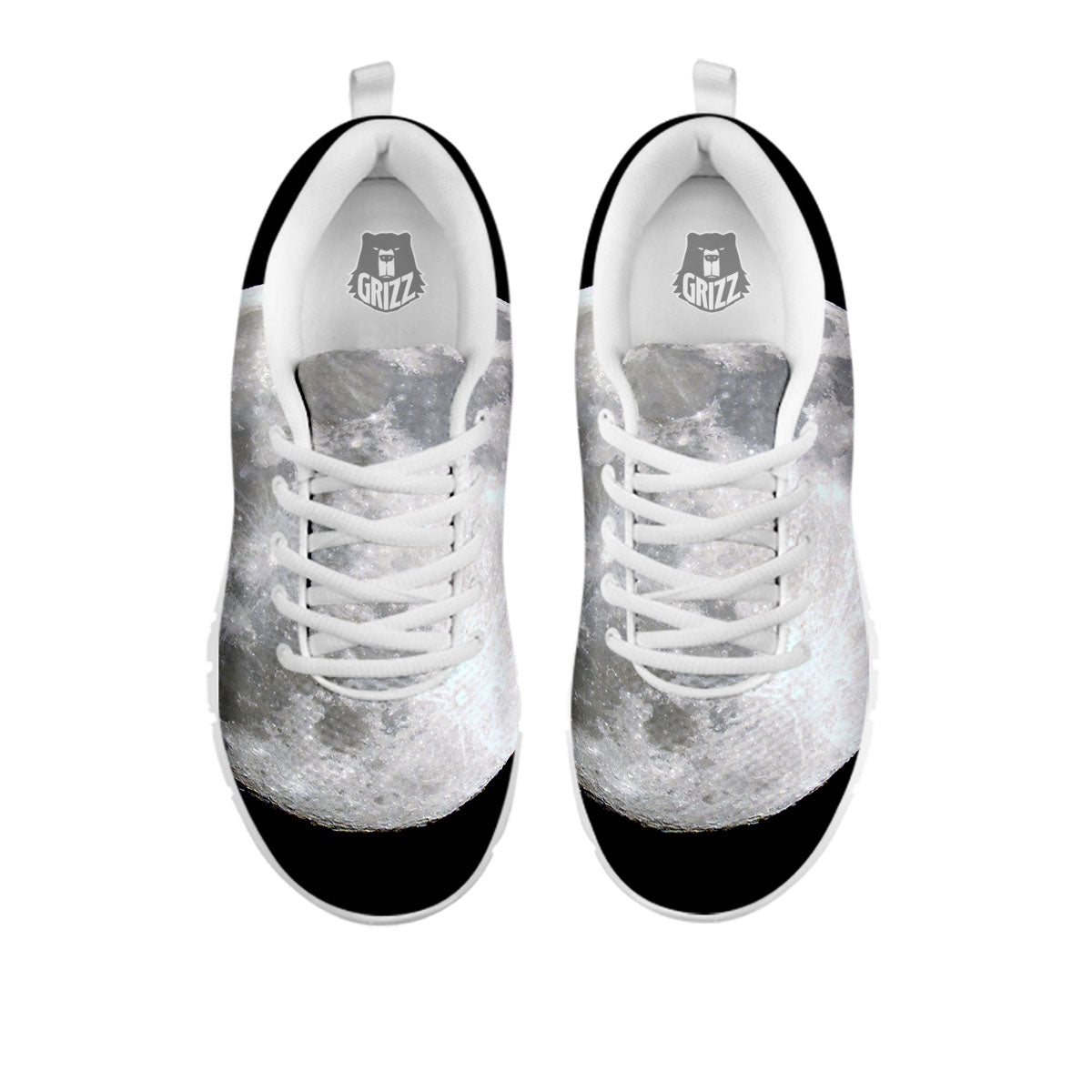 Moonlight White And Black Print White Sneaker-grizzshop